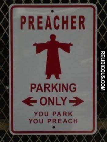 preacher_parking_only